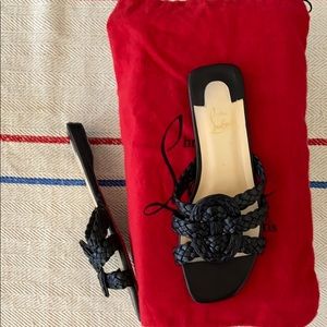 Christian Louboutin black Marilla sandal, 36.5!